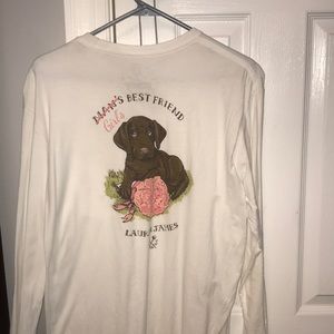 Lauren James long sleeve white t shirt